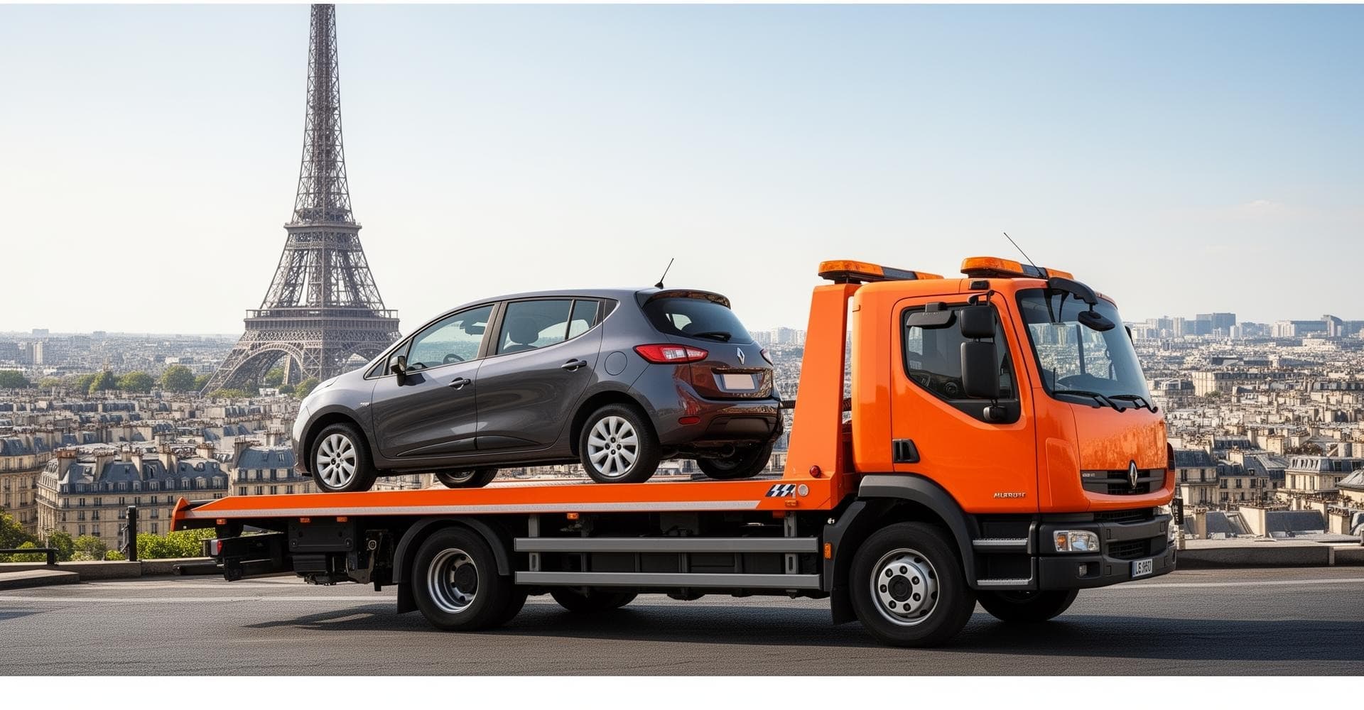 Dépanneuse Mister Epave en intervention à Paris